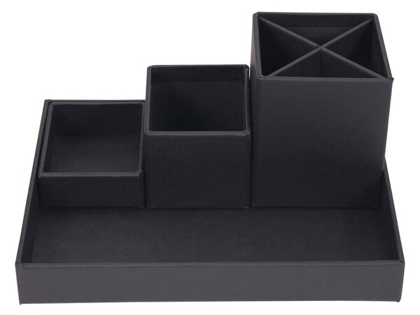 Ciemnoszary 4-częściowy przybornik Bigso Box of Sweden Lena