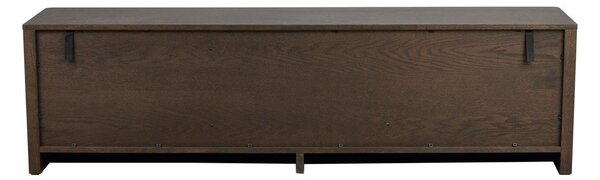 Komoda w dekorze dębu w ciemnym naturalnym kolorze 180x50x40 cm Melstone – Rowico