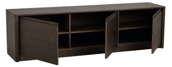 Komoda w dekorze dębu w ciemnym naturalnym kolorze 180x50x40 cm Melstone – Rowico