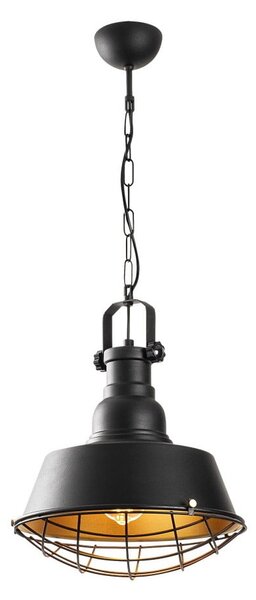 Czarna lampa wisząca z metalowym kloszem ø 30 cm Itak – Opviq lights