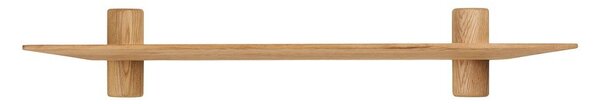 Półka z litego drewna dębowego w jasnym naturalnym kolorze 110 cm Calcata – House Nordic