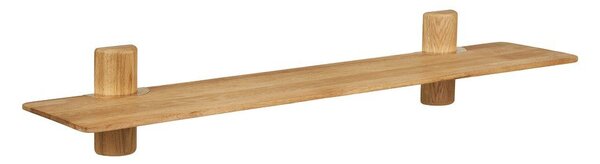 Półka z litego drewna dębowego w jasnym naturalnym kolorze 110 cm Calcata – House Nordic