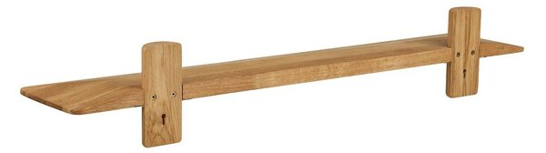 Półka z litego drewna dębowego w jasnym naturalnym kolorze 110 cm Calcata – House Nordic
