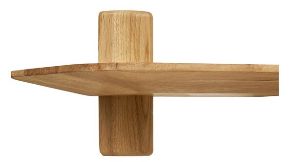 Półka z litego drewna dębowego w jasnym naturalnym kolorze 110 cm Calcata – House Nordic