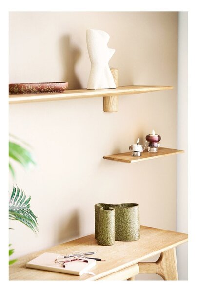 Półka z litego drewna dębowego w jasnym naturalnym kolorze 110 cm Calcata – House Nordic