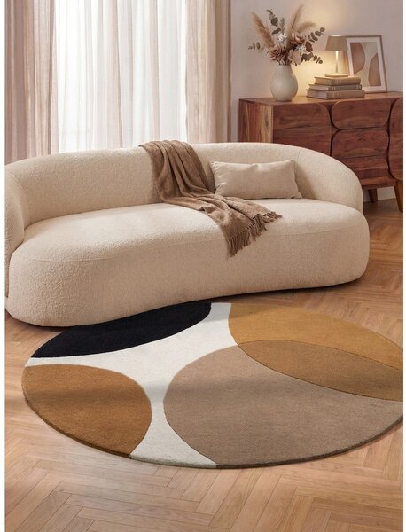 Koniakowy wełniany okrągły dywan ø 200 cm Ruvia – Villeroy&Boch