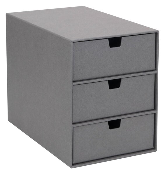 Szary organizer z 3 szufladkami Bigso Box of Sweden Ingrid