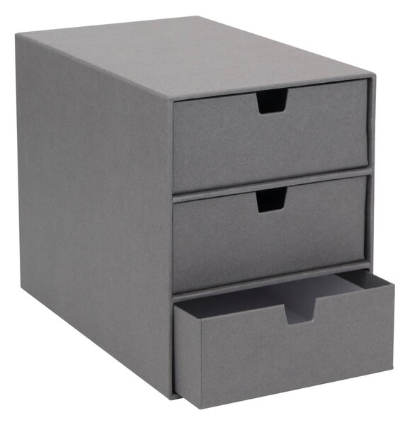 Szary organizer z 3 szufladkami Bigso Box of Sweden Ingrid