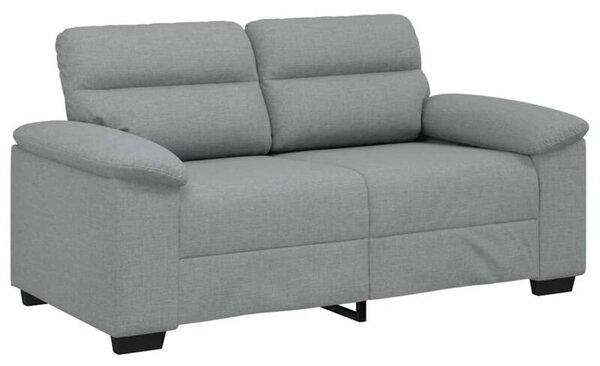 Sofa 2-osobowa jasnoszara 160x81x84 cm tkanina