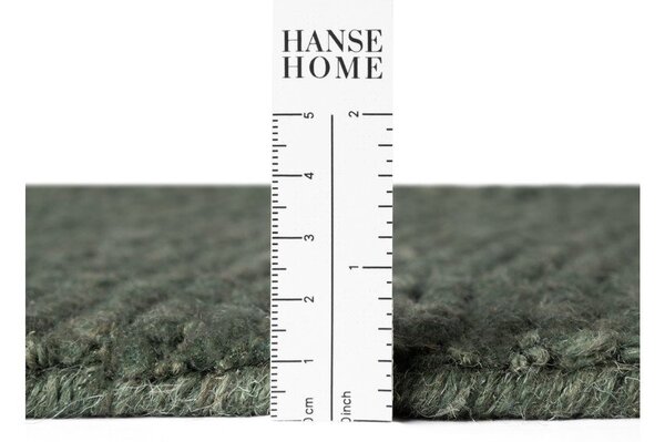Ciemnozielony wełniany dywan tkany ręcznie 160x230 cm Calmio – Hanse Home