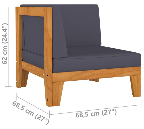 Sofa i stolik ogrodowy z drewna akacjowego S8-Z24