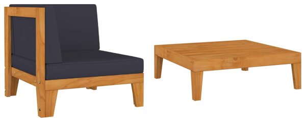 Sofa i stolik ogrodowy z drewna akacjowego S8-Z24