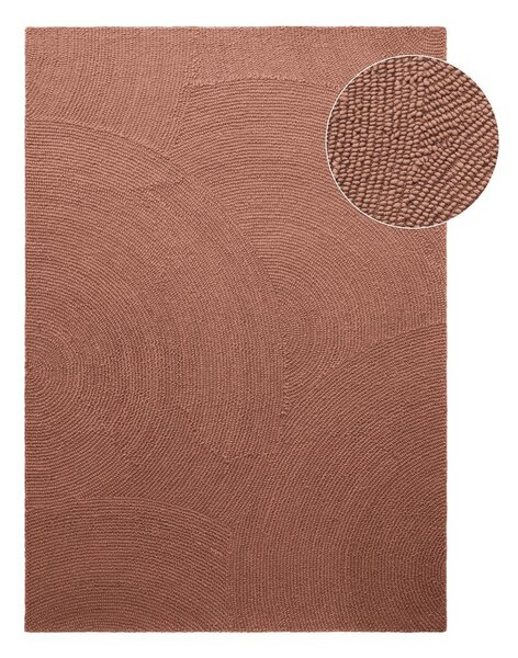 Wełniany dywan tkany ręcznie w kolorze terakoty 80x150 cm Calmio – Hanse Home