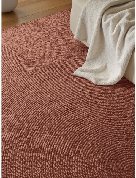 Wełniany dywan tkany ręcznie w kolorze terakoty 80x150 cm Calmio – Hanse Home