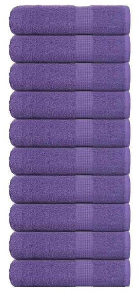 Ręczniki do rąk frogn 10 szt. fioletowe 50x100cm 360 g/m²