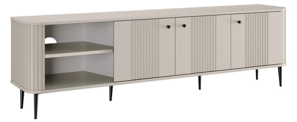 Szafka RTV Vesper 3D 187 cm - kaszmir / czarne nogi