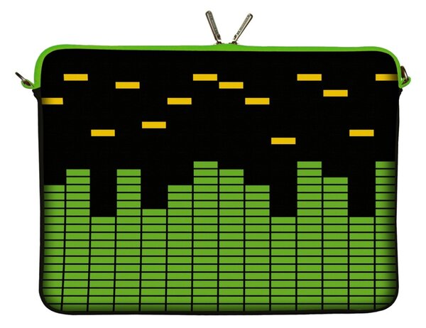 Pokrowiec na laptop 13.3" EQUALIZER, zielono-czarny