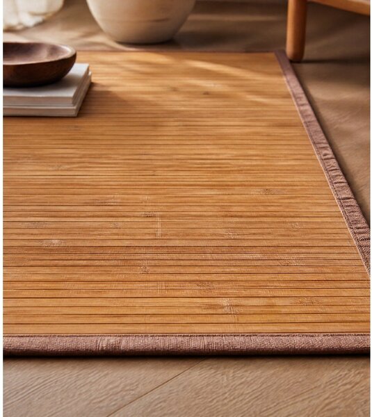 Bambusowy dywan w naturalnym kolorze 60x90 cm – Casa Selección