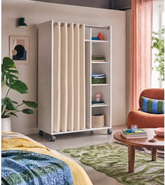 Biało-beżowa szafa 100x160 cm Kit – Tvilum
