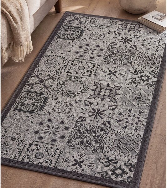 Szary chodnik odpowiedni do prania 50x120 cm Persane – douceur d'intérieur