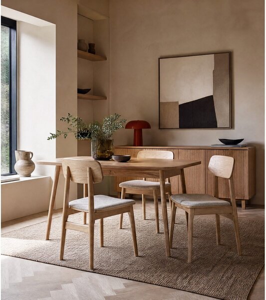 Beżowo-naturalne krzesło Livo – Unique Furniture