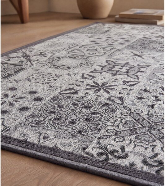 Szary chodnik odpowiedni do prania 50x120 cm Persane – douceur d'intérieur