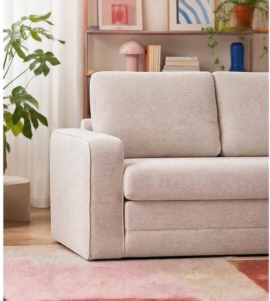 Beżowa rozkładana sofa 160 cm Come – Bobochic Paris