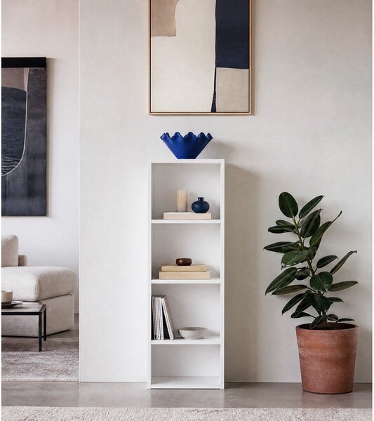 Biały regał 30x106x24 cm Cube – Casa Selección