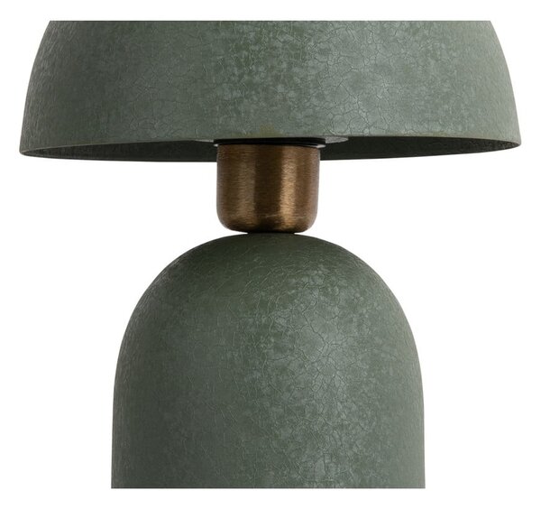 Zielona lampa stołowa z metalowym kloszem (wysokość 30 cm) Boaz – Leitmotiv