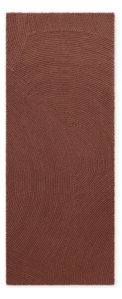 Ceglasty wełniany chodnik tkany ręcznie 80x300 cm Calmio – Hanse Home
