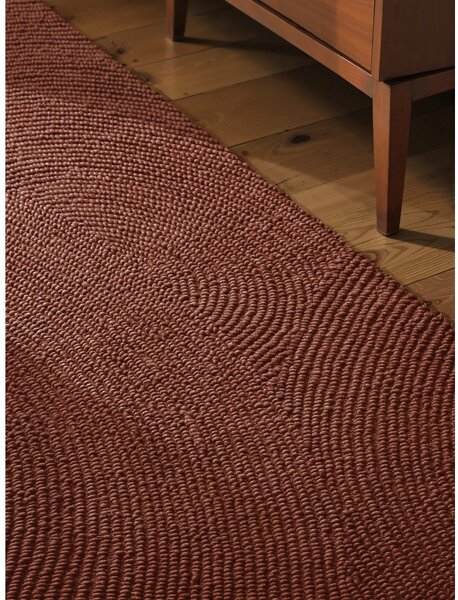 Ceglasty wełniany chodnik tkany ręcznie 80x300 cm Calmio – Hanse Home