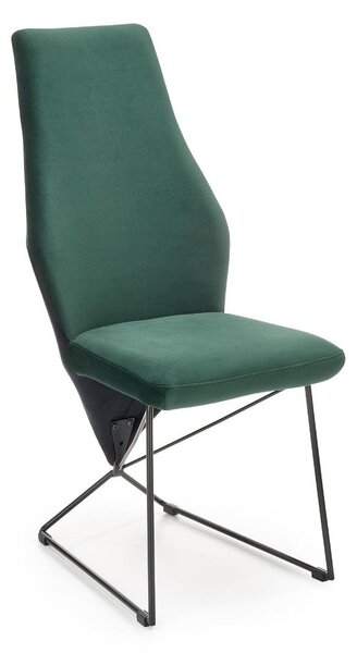 Krzesło K485 VELVET ciemnozielone HALMAR