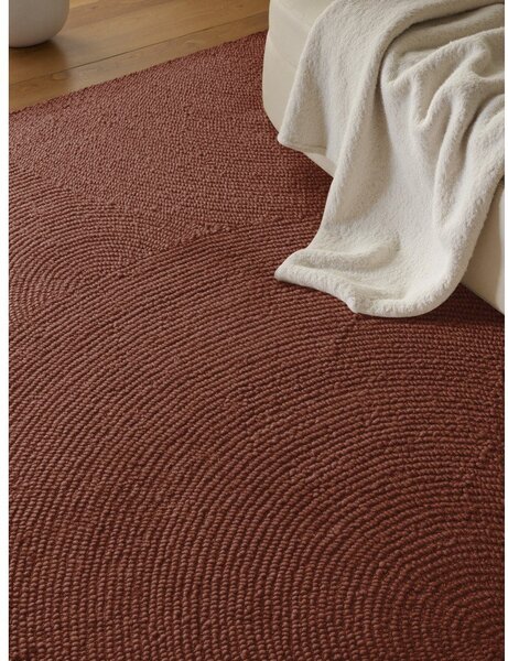 Ceglasty wełniany dywan tkany ręcznie 80x150 cm Calmio – Hanse Home