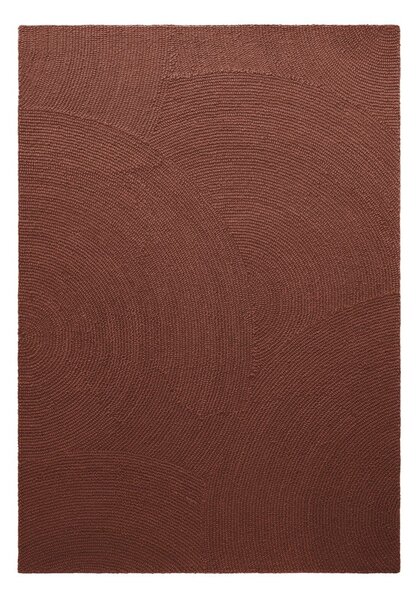 Ceglasty wełniany dywan tkany ręcznie 80x150 cm Calmio – Hanse Home