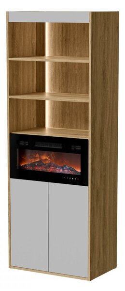Witryna do salonu Biranto EF 60 2D z kominkiem