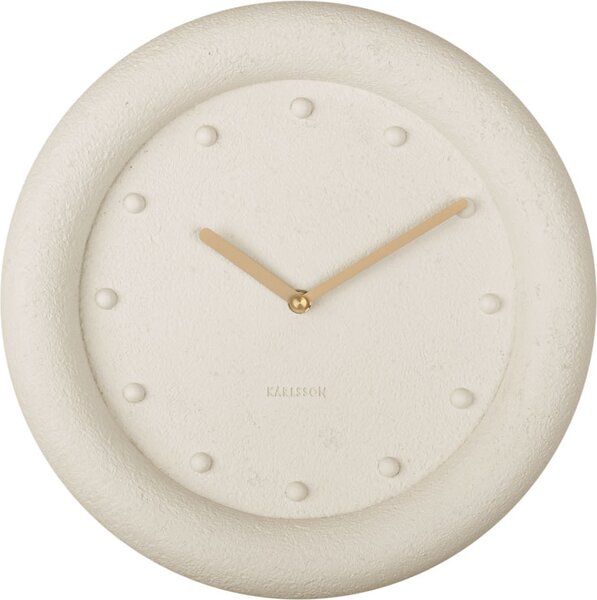 Zegar ścienny Petra 30 cm kremowy
