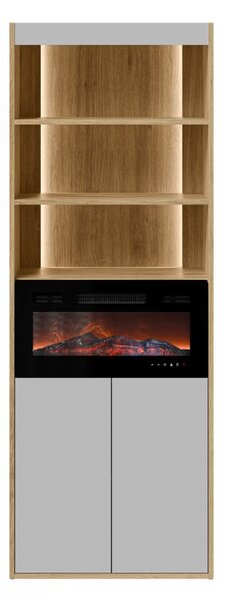 Witryna do salonu Biranto EF 60 2D z kominkiem