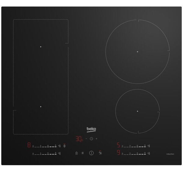 Płyta indukcyjna BEKO HII64700UFT łączenie pól - IndyFlex PowerManagement HobToHood 59cm Czarny