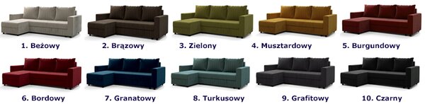 Beżowy Narożnik Rozkładany D3-Z99