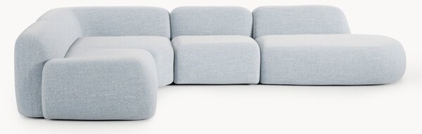 Narożna sofa modułowa XL Bouclé z szezlongiem Wolke