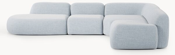 Narożna sofa modułowa XL Bouclé z szezlongiem Wolke