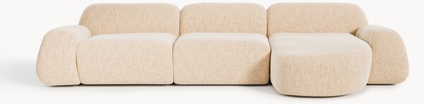 Narożna sofa modułowa Bouclé Wolke (4-osobowa)