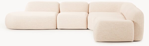 Narożna sofa modułowa XL Bouclé z szezlongiem Wolke