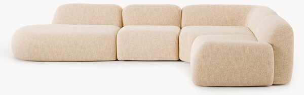 Narożna sofa modułowa XL Bouclé z szezlongiem Wolke