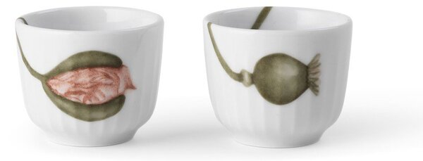 Porcelanowe kieliszki na jajka zestaw 2 szt. Hammershøi Poppy – Kähler Design