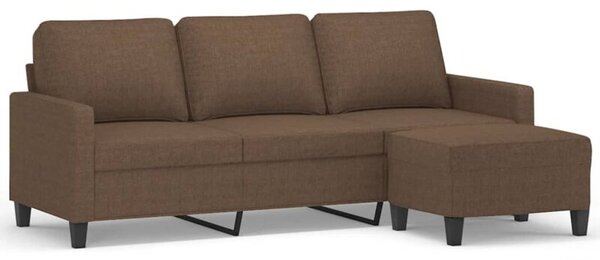 Sofa 3-osobowa z podnÃ³Å¼kiem, brÄ zowy, 180 cm, tkaninÄ