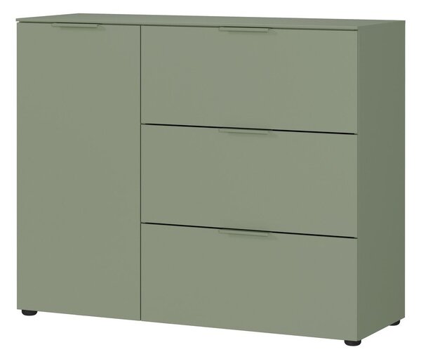 Zielona szafka z matowym wykończeniem 109x98x40 cm Savoca – Germania