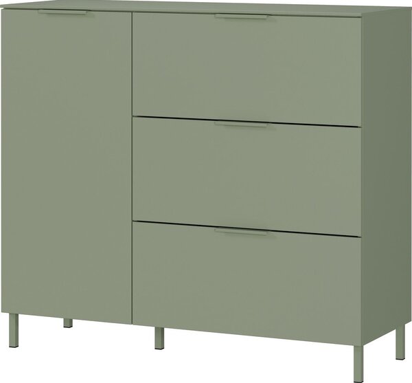 Zielona szafka z matowym wykończeniem 109x98x40 cm Savoca – Germania
