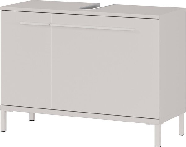 Kremowa szafka pod umywalkę z matowym wykończeniem 80x59 cm Laurino – Germania
