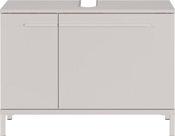 Kremowa szafka pod umywalkę z matowym wykończeniem 80x59 cm Laurino – Germania